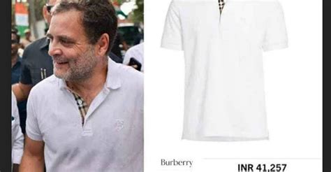 burberry rahul gandhi t shirt|Rahul Gandhi jacket.